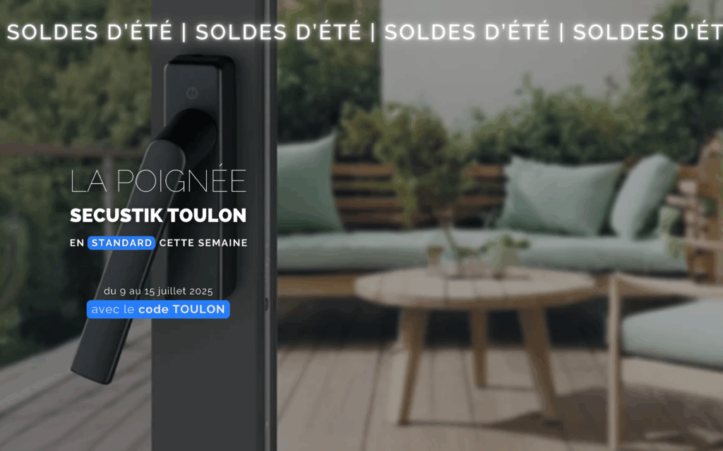 soldes d'été : la poignée TOULON en standard